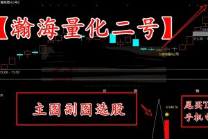 瀚海量化二号指标 通达信主图/副图/选股公式 高胜率信号 尾买T1思路